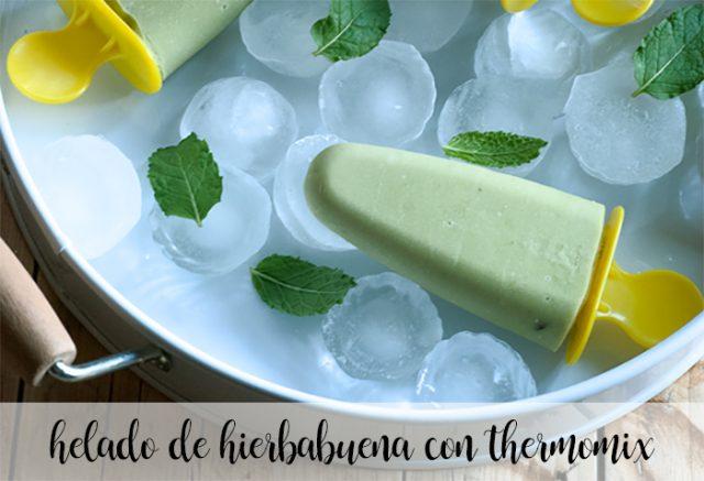 mint ice cream with thermomix