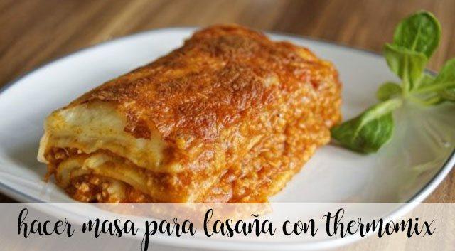 How to make lasagna dough in the Thermomix?