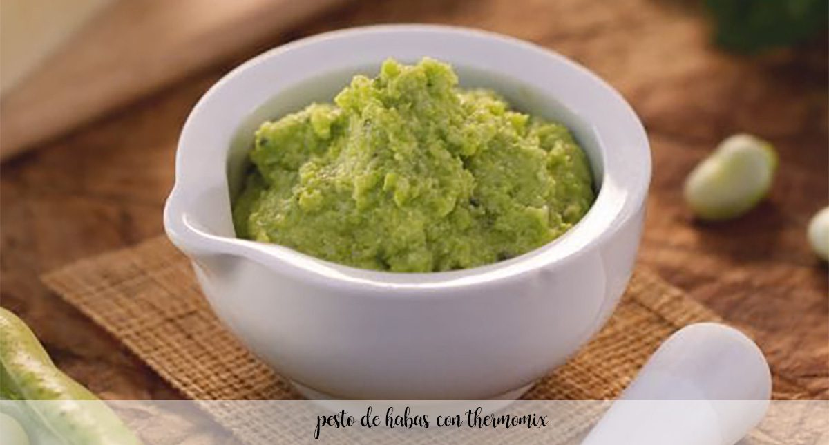 Broad bean pesto with thermomix