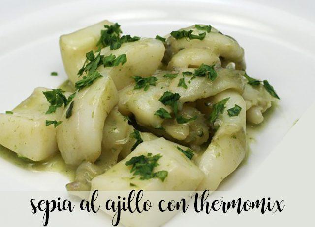 Cuttlefish with garlic with thermomix