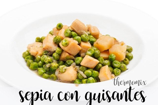 Cuttlefish with peas with Thermomix