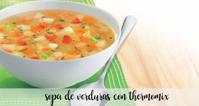 Vegetable soup with Thermomix
