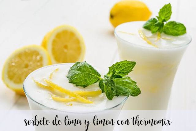 Lime and lemon sorbet with the Thermomix