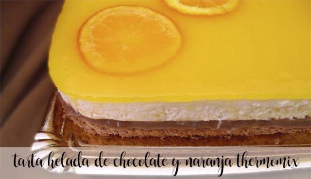 frozen chocolate and orange cake with thermomix