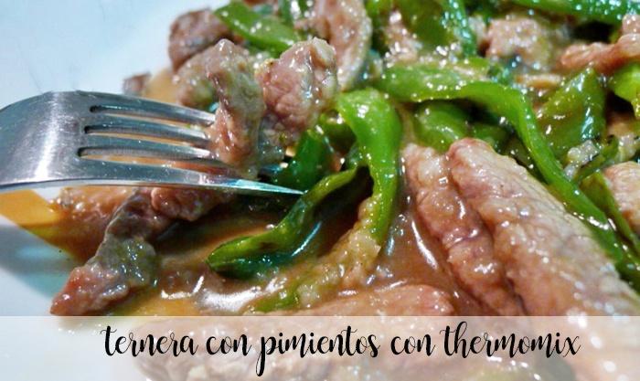 Veal with peppers with thermomix