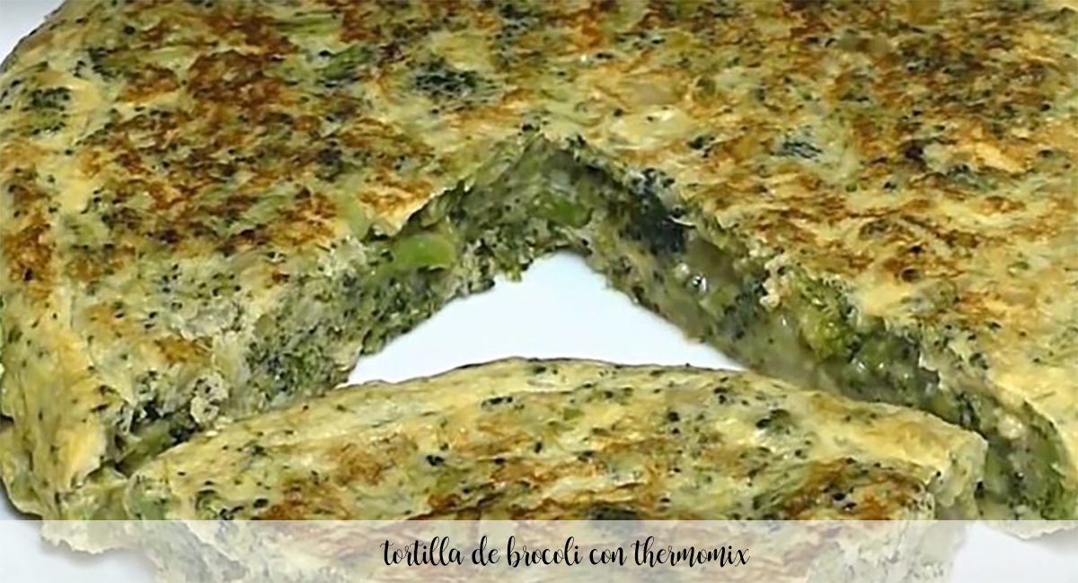 Broccoli omelette with Thermomix