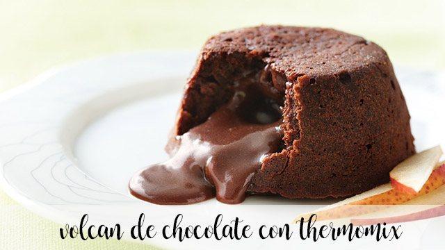 Chocolate volcano with thermomix