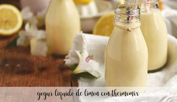 Liquid lemon yogurt with Thermomix