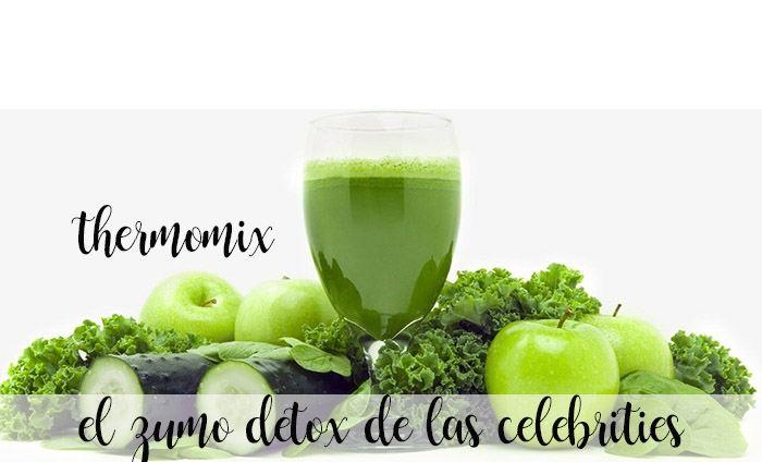 Detox juice of celebrities with Thermomix