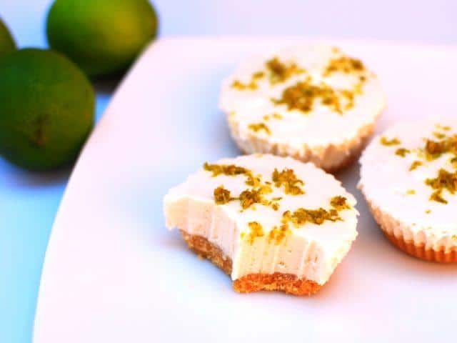 Vegan and gluten-free lime cheesecake with thermomix