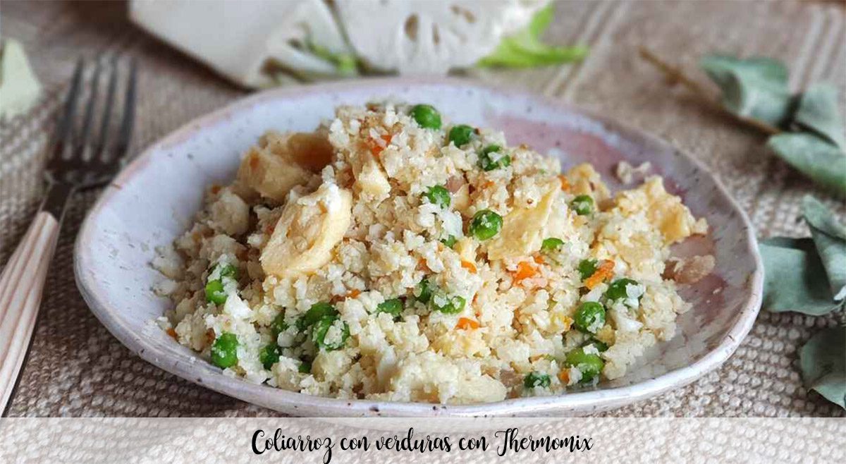 Coliarroz with vegetables with Thermomix