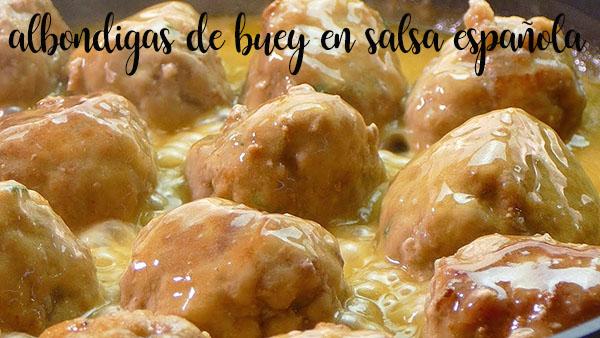 Beef meatballs in Spanish sauce with thermomix
