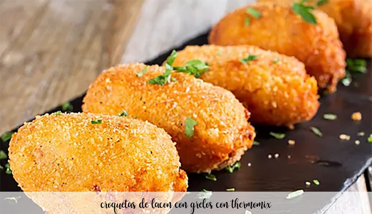 Shoulder croquettes with turnip greens with paprika with Thermomix