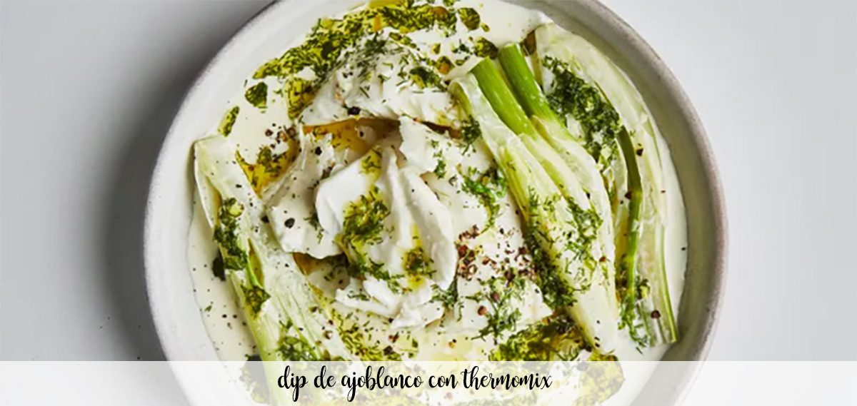 White garlic dip with Thermomix