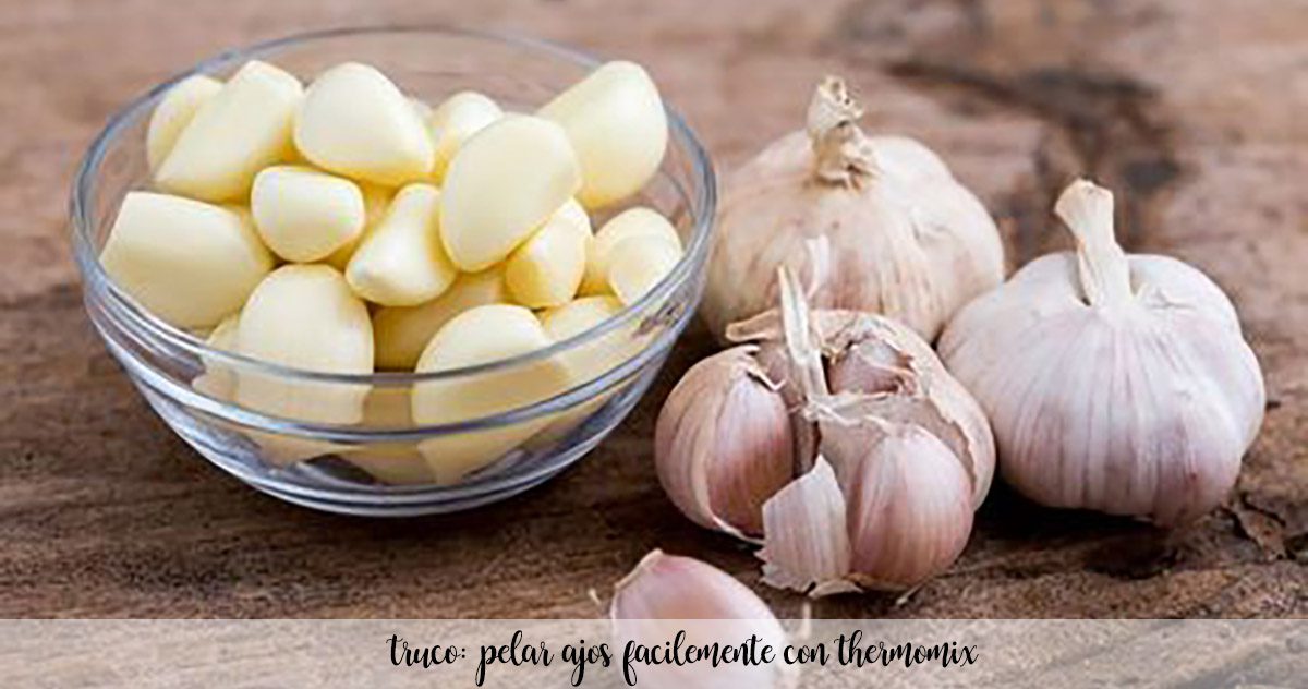 Trick: How to peel garlic easily with Thermomix