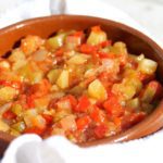 Manchego ratatouille recipe with the Thermomix