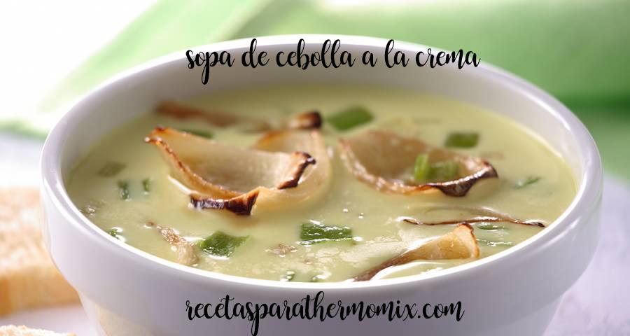 Onion cream soup with thermomix