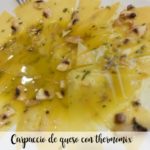 Cheese carpaccio with thermomix