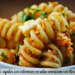 Quick fusilli with squid in American sauce with thermomix