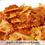 Farfalle bolognese with Thermomix