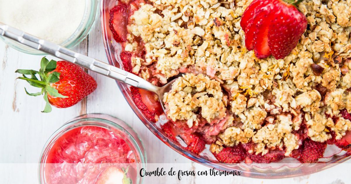 Strawberry crumble with thermomix
