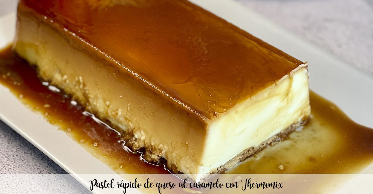 Quick caramel cheesecake with Thermomix