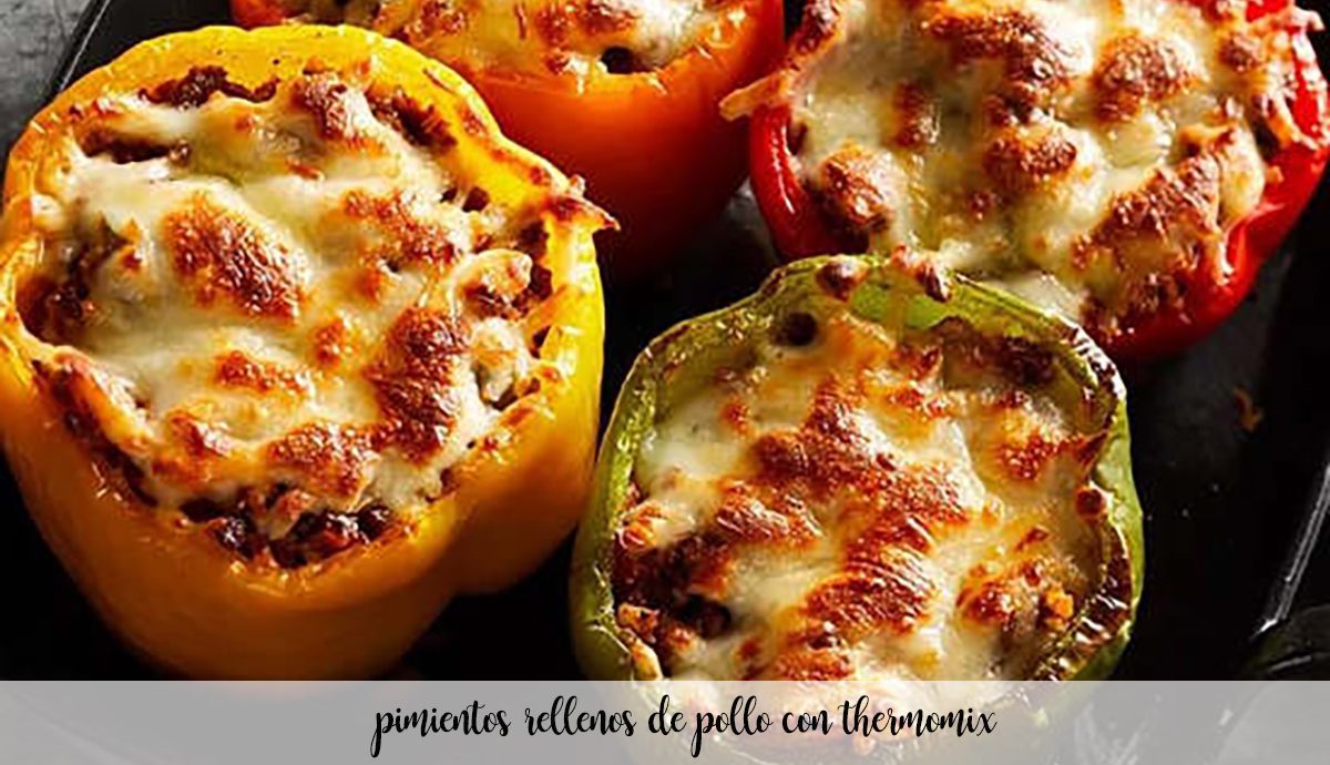 Chicken stuffed peppers with thermomix