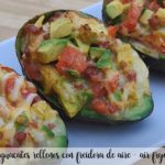 air fryer stuffed avocados