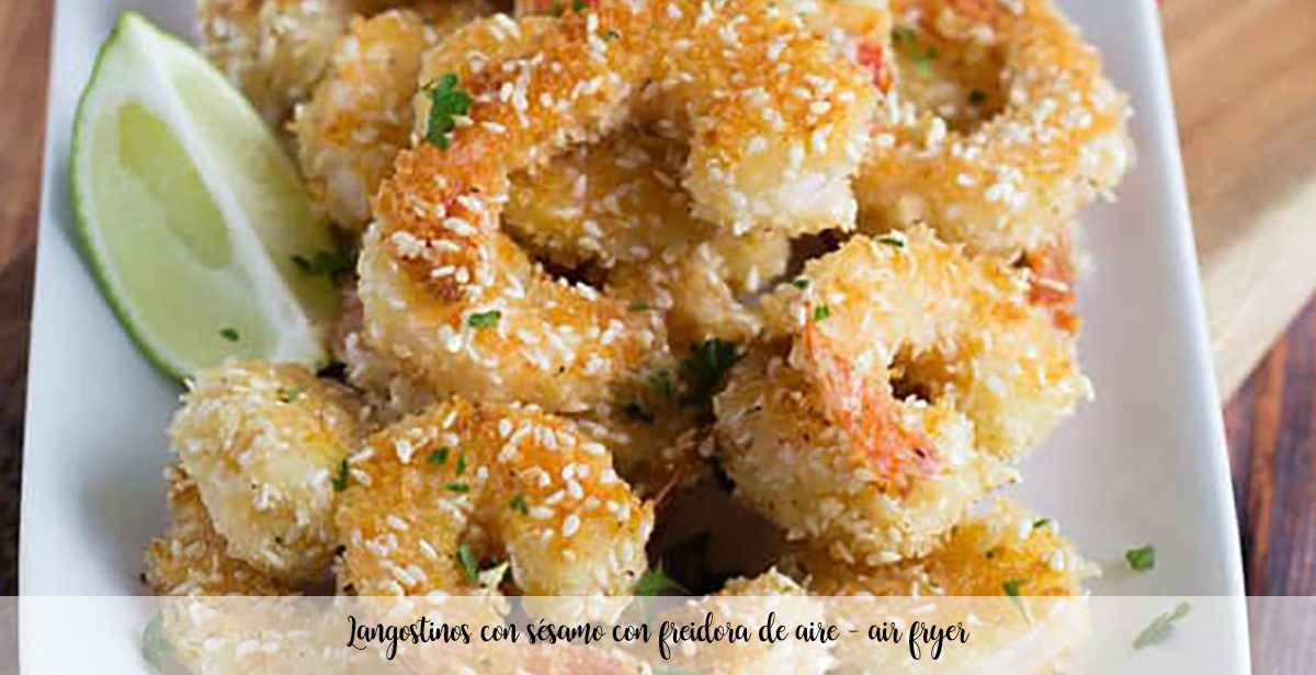 Prawns with sesame with air fryer – air fryer