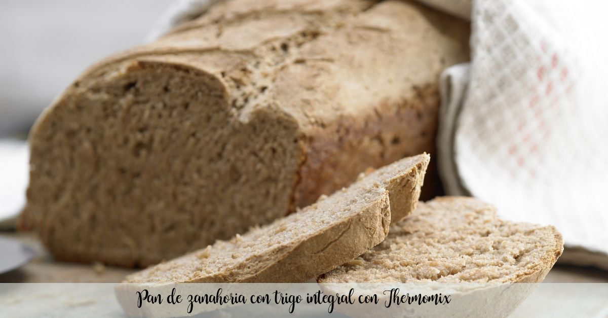Carrot bread with whole wheat with Thermomix