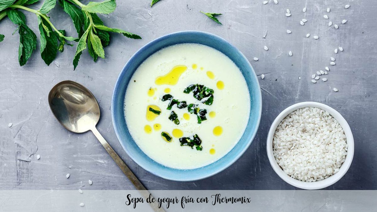 Cold yogurt soup with Thermomix