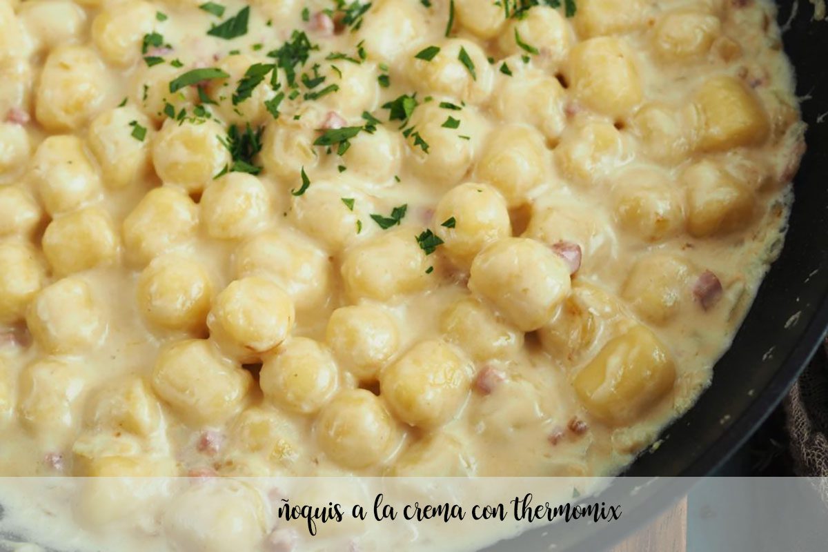 Gnocchi with cream with thermomix