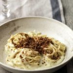 Spaghetti with four cheeses with Thermomix