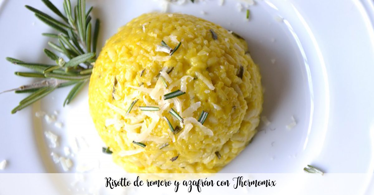 Rosemary and saffron risotto with Thermomix