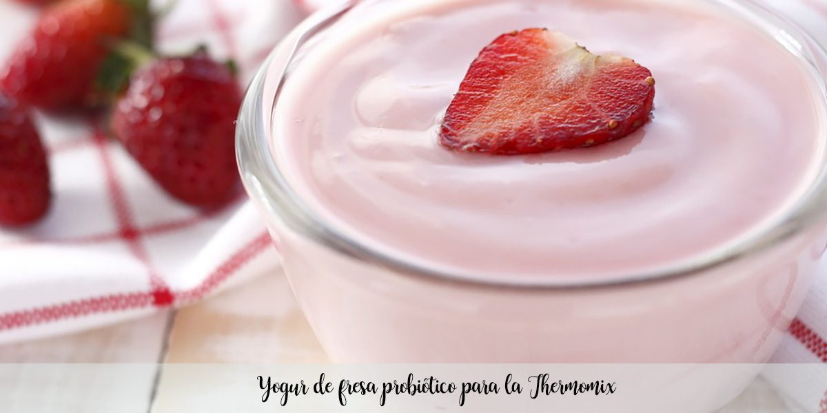 Probiotic strawberry yogurt for the Thermomix