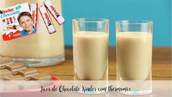 Kinder Chocolate Liqueur with thermomix