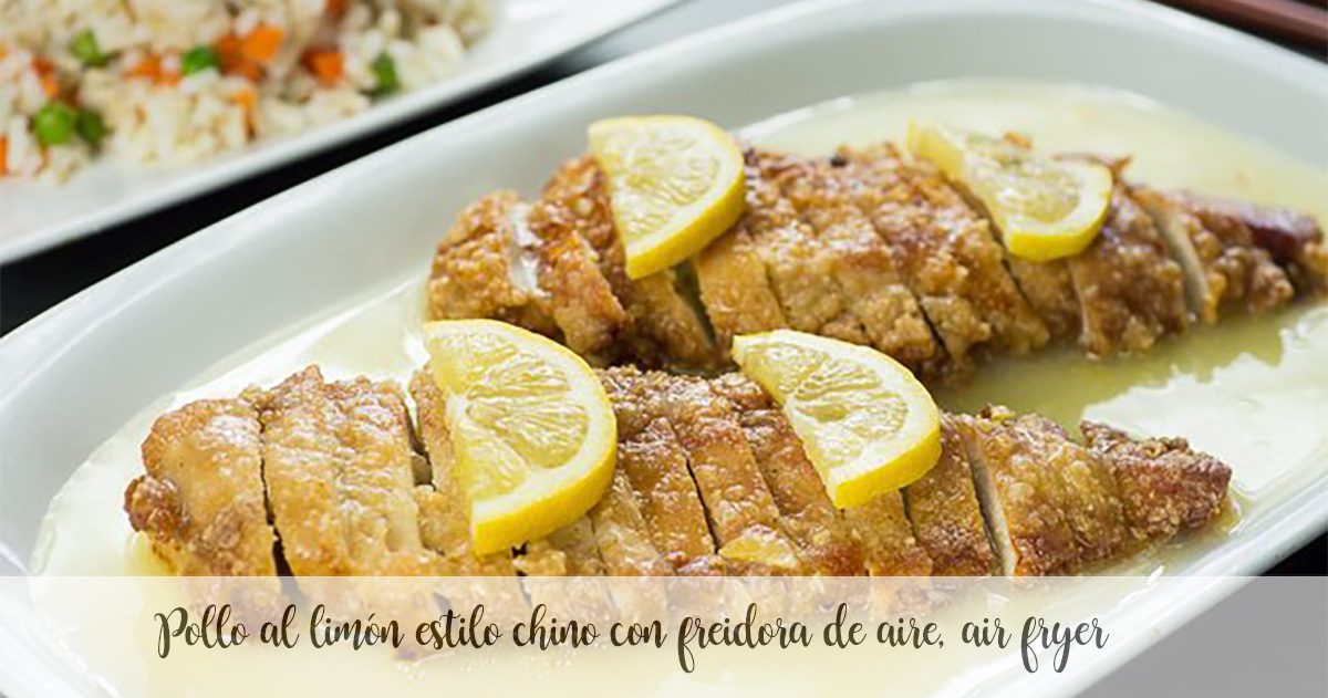 Chinese style lemon chicken with air fryer, air fryer