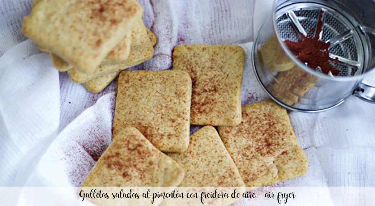 Crackers with paprika with air fryer - air fryer