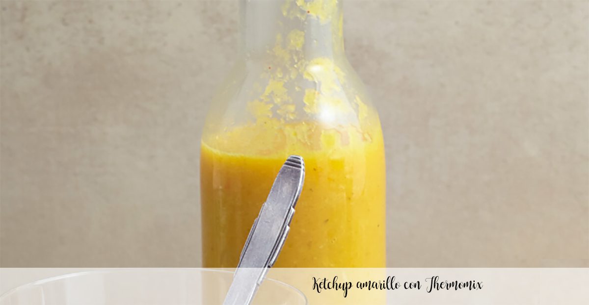 Yellow ketchup with Thermomix