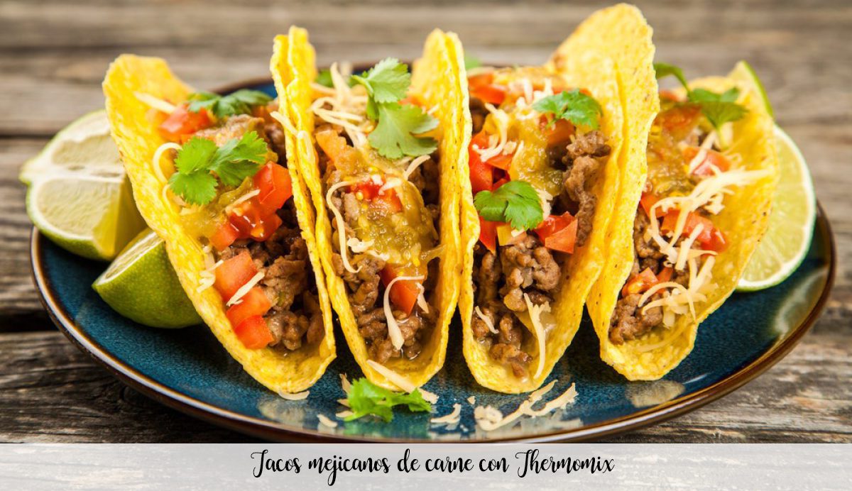 Mexican meat tacos with Thermomix