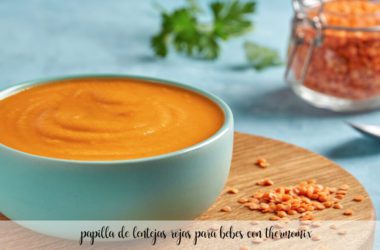 red lentil porridge for babies with thermomix