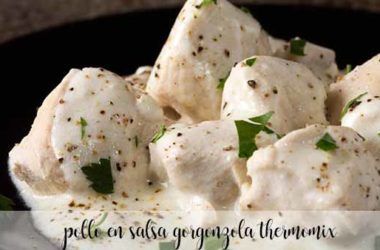Chicken in gorgonzola sauce with Thermomix
