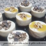 Cream Cheese Panna Cotta with biscuit base with thermomix