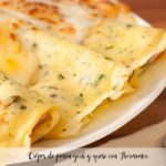 York ham and cheese crêpes with Thermomix