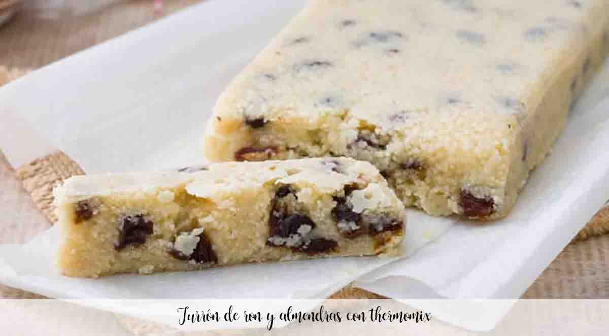 Rum and almond nougat with thermomix