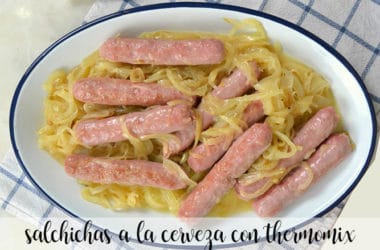 Sausages with beer with thermomix