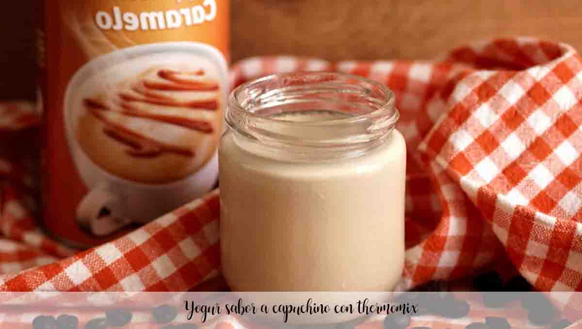 Cappuccino flavored yogurt with thermomix
