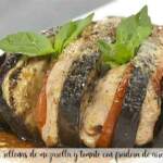Eggplant stuffed with mozzarella and tomato with air fryer - air fryer