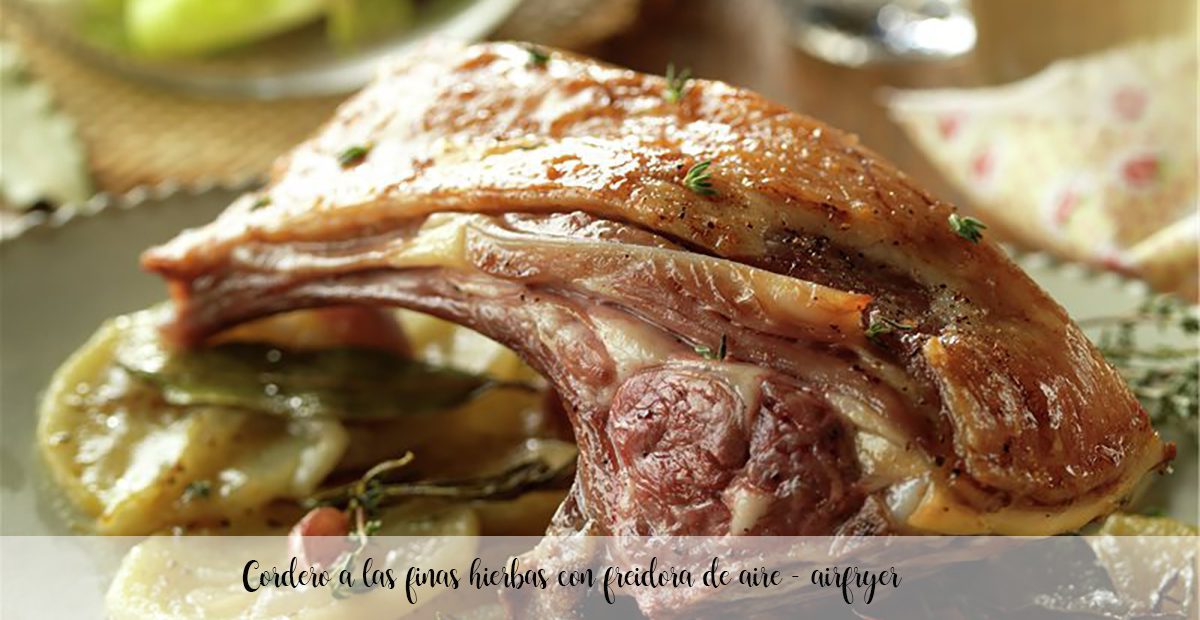 Lamb with fine herbs with air fryer - airfryer