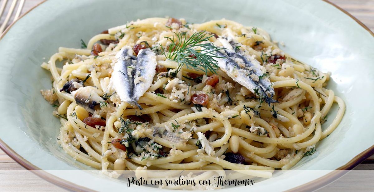 Pasta with sardines with Thermomix